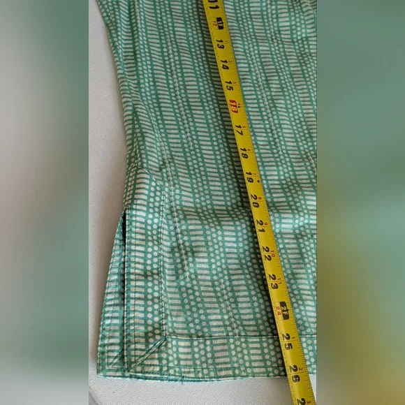 TORY BURCH Stephanie Green Sequin V-Neck Long Sleeve Cotton Tunic Blouse Size 6 - Picture 14 of 14